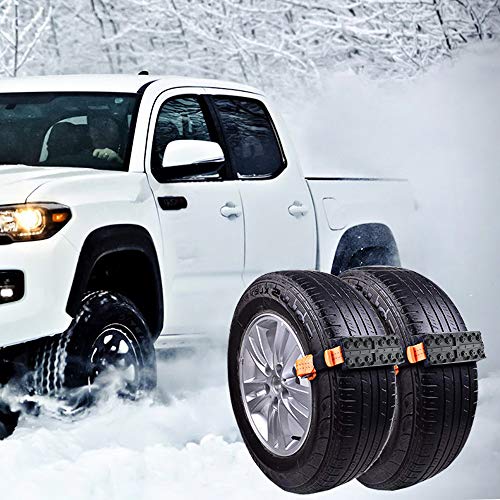 image for OTUAYAUTO Anti Skid Tire Blocks, Universal Emergency Tire Straps Tract