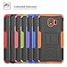 LiuShan Galaxy J4 2018 case, Shockproof Heavy Duty Combo Hybrid Rugged Dual Layer Grip Cover with Kickstand for Samsung Galaxy J4 2018 Smartphone (with 4in1 Packaged),Rose Red