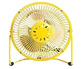 KingWinX 6" Portable USB Mini Cooler Fan, Yellow
