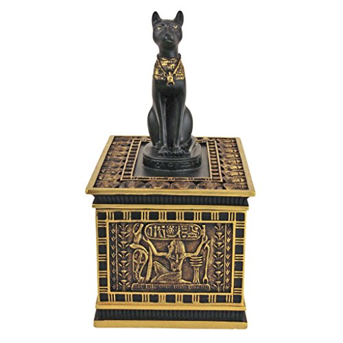 Design Toscano WU74309 Royal Bastet Cat Goddess Egyptian Jewelry Box