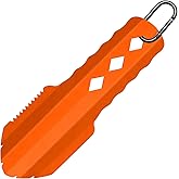 PLACHIDAY 3-in-1 Ultralight Backpacking Trowel, Durable Aluminum Shovel & Potty Tool with Ergonomic Handle for Hiking & Survival(Orange)