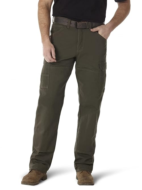 Wrangler Riggs Workwear mens Ranger work utility pants, Loden, 35W x 32L US