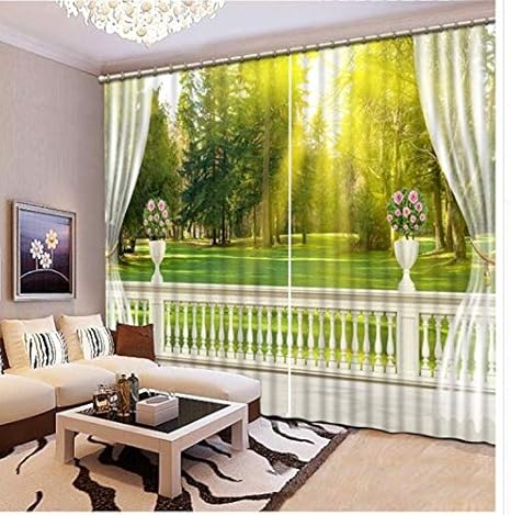 qizhan541 cortina cortinas a medida 3d