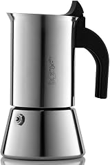 Bialetti Venus Induction Stovetop Coffee Maker 4 Cup Silver