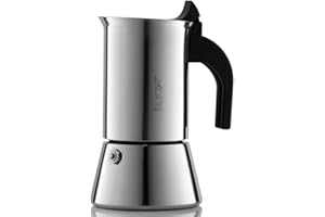 Bialetti Venus Induction 4 Cup Espresso Coffee Maker, Stainless Steel, Pack of 1
