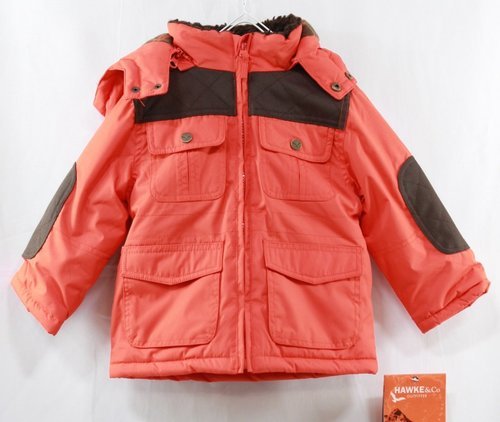 Hawke & Co Orange Hooded Parka Baby Boy’s Outerwear Jacket Sz 12m, 18m, 24m