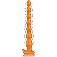 Super Long Anal Beads, Ultra Soft Liquid Silicone Anal Plug Flexible Butt Plug Prostate Massage Anal Sex Toys for Men Women Couples (XL)