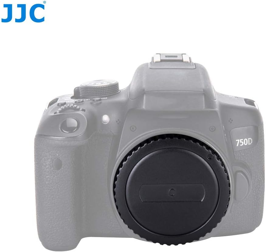 JJC Body Cap + Rear Lens Cap Set for Canon DSLR EOS Cameras & Canon EF/EF-S Mount Lens System (1 Set), For Canon EOS EF/EF-S Mount - Image 4