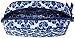 Vera Bradley Luggage Women's Large Zip Cosmetic Cobalt Tile Cosmetic Bag
