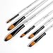 Artist Paint Brushes Set - 12 Piece - Filbert Golden Nylon Bristles - Professional Brush for Watercolor Acrylic, Gouache, Oil and Facepaint