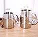 Fly Skyline Coffee Mug Double Wall Stainless Steel Insulated Coffee & Beer Barrel Shape Mugs
