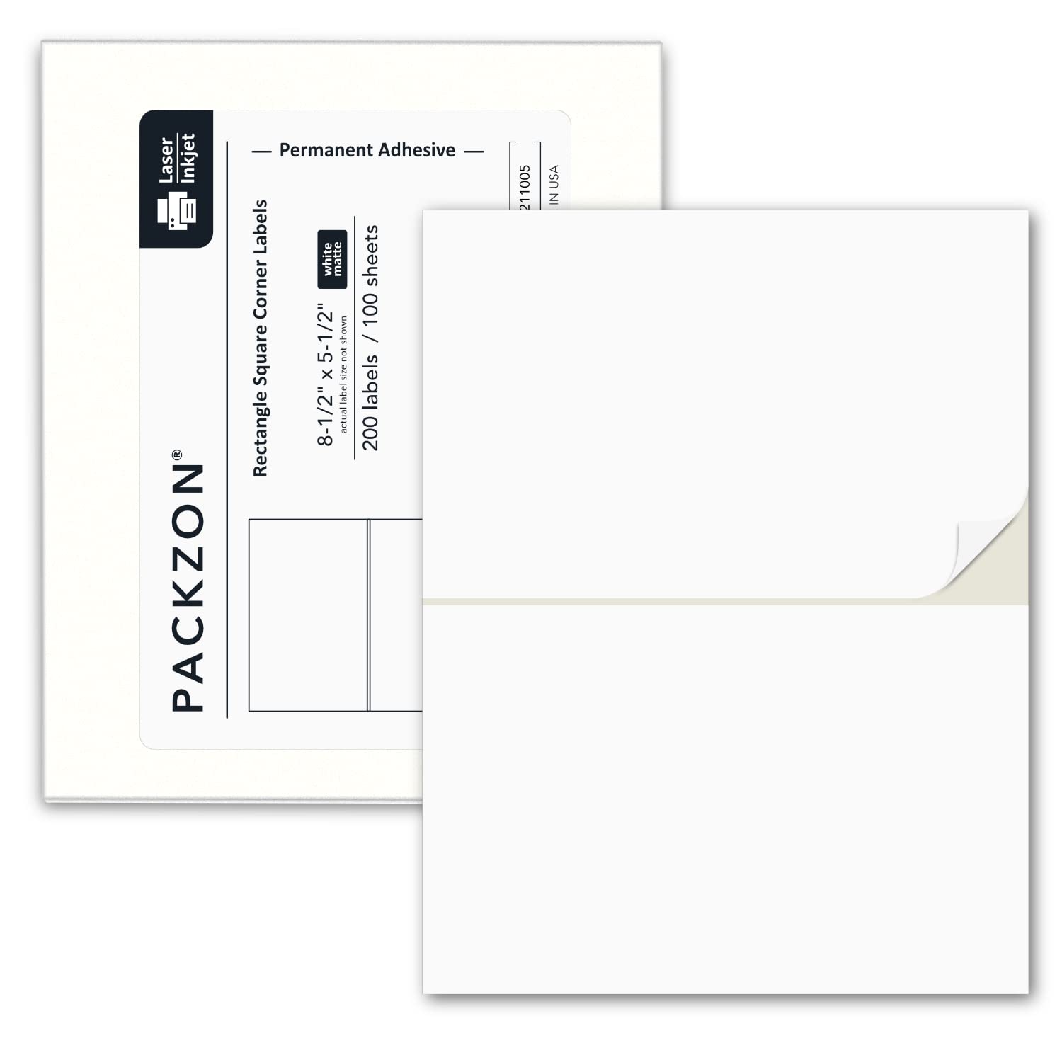 Shipping Labels & Tags Label Stickers MFLABEL Half Sheet Self Adhesive ...