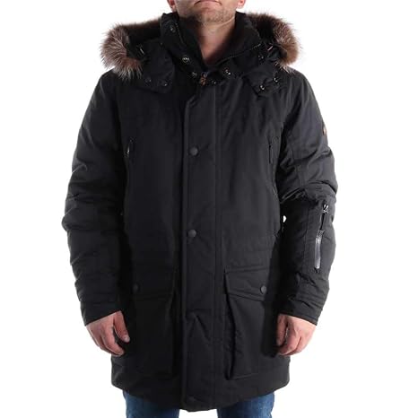Bogner Herren Daunenparka mit Pelz Yann-D schwarz