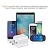 USB Wall Charger, Certified AC USB 5W 1A Mini Universal Portable Travel Power Adapter High Speed 1.0A Output for iPhone iPad Samsung HTC LG iPod Nokia (4 Pack White)