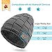 BLUEHRESY Bluetooth Beanie Hat V5.0 Wireless Music Hat Knit Ponytail Cap with Speakers & Mic for Men/Women (Black)