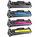 Do it Wiser Compatible Printer Toner Cartridge Replacement for HP 312A 312X CF380X CF380A CF381A CF382A CF383A (Black Cyan Magenta Yellow, 4-Pack)