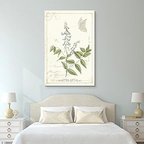 Vintage Style Flower and Butterfly