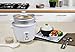 Maxi-Matic Elite Gourmet ERC-003ST Electric Rice Cooker & Steamer w/Automatic Keep Warm Makes Soups, Stews, Grains, Cereals, 6 Cooked (3 Cups Uncooked), 6 Cups Cups), White