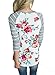 Dearlovers Long Sleeve Tshirt 3 4 Sleeve Floral Blouse Tops for Women Medium Size Moti-3