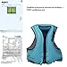 OMOUBOI Life Jacket Snorkel Vest Adult Inflatable Swim Snorkel Vest for Snorkeling, Suitable for 80-220lbs