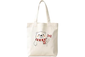 Country Themed Tote Bag, Reusable Cotton Bag for Travel, Shopping, and Canada, Jamaica, Italy, Britain, Australia Designs