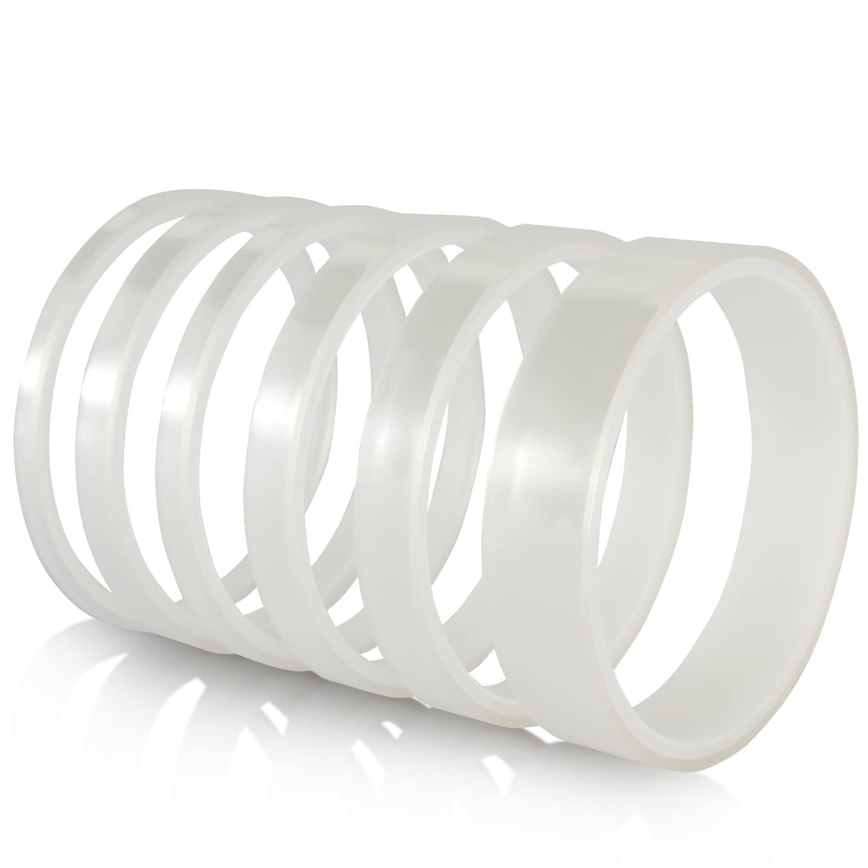 YTBUBOR Heat Resistant Tape, 6 Rolls 10m Clear Heat Tape for Sublimation, High Temperature Tape 0.4/0.6/0.8/1/1.2/2cm, Heat Transfer Tape Thermal Tape for Soldering Electronics Printing Circuit Board