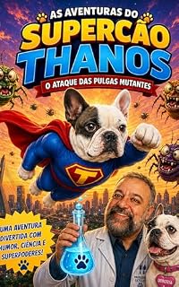 Livro As Aventuras do Supercão Thanos: O Ataque das Pulgas Mutantes: Uma aventura infantil ilustrada sobre coragem, amizade, ciência e superpoderes.