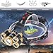Headlamp Rechargeable,1200 Lumen Ultra Bright 5 LED Headlight Flashlight,Brightest USB Rechargeable Headlamps,Waterproof Zoomable Head Lamp 4 Modes Light for Outdoors Camping Hunting Hiking Hard Hat