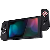 eXtremeRate Classics NES Style Soft Touch Back Plate for Nintendo Switch Console, NS Joycon Handheld Controller Housing (D-Pad Version) with Full Set Buttons, DIY Replacement Shell for Nintendo Switch