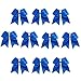 CN Girls Cheer Bow with Ponytail Holder for Cheerleading Girl Pack of 10, Electric Blue