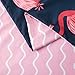 LA MEJOR Duvet Cover Queen Size Flamingo Comforter Cover Design Hotel Quality（1 Duvet Cover+2 Pillowcases)