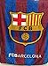 FCB Fc Barcelona Plush Raschel Throw Blanket with Sherpa Lining 50x60 1