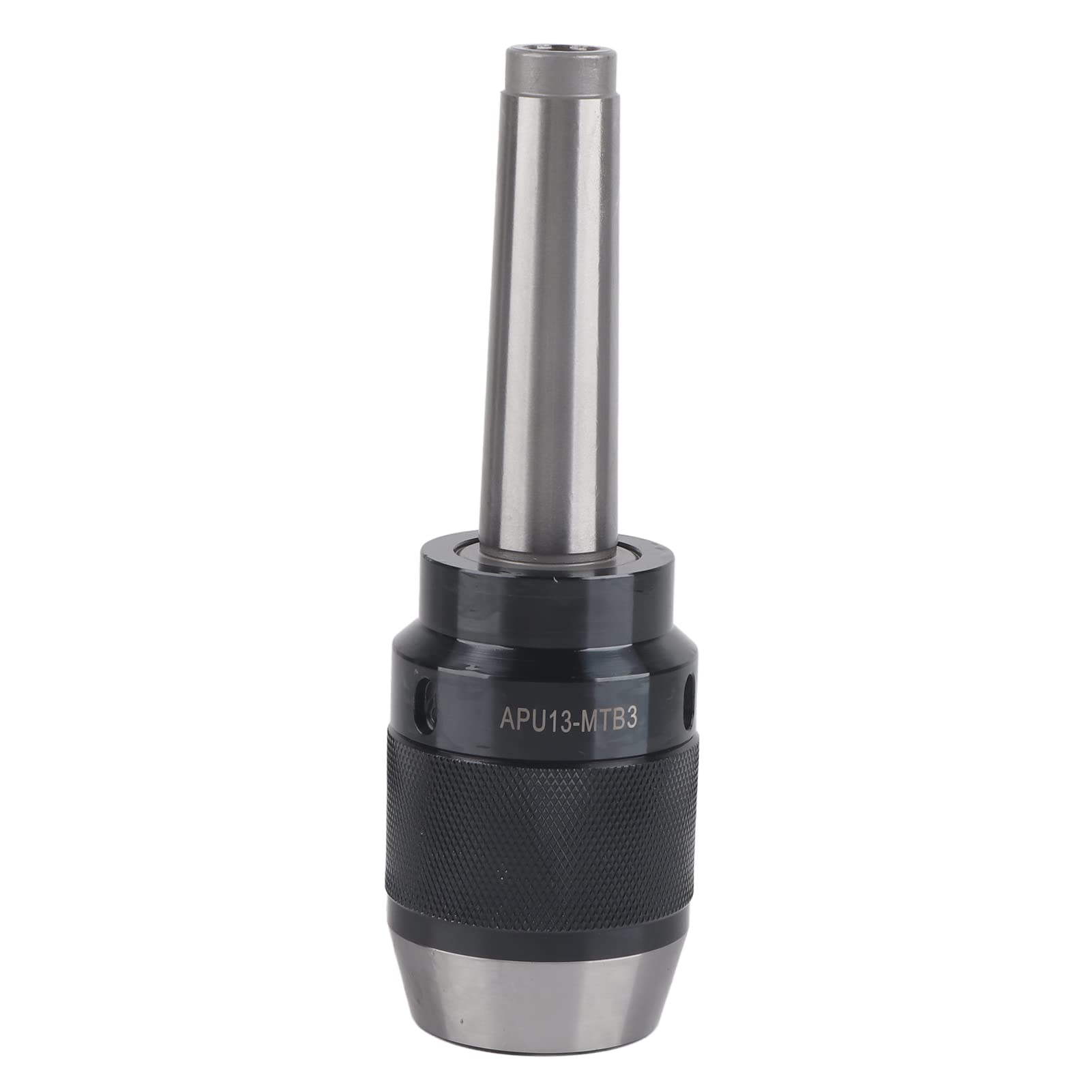 Hyuduo MT3-APU13-M12 Keyless Drill Chuck for Drill Press and Milling Machine Compatible with MT3 Taper & M12 Thread, HSS Adapter Included