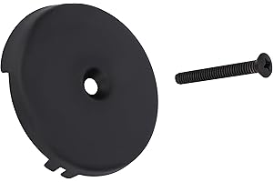 PRIMSOPH One Hole Overflow Faceplate Tub Drain Trim Kit Conversion Kit Assembly Universal Fine Coarse Thread Replacement Matte Black