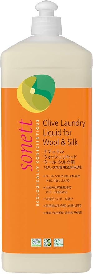 Amazon ソネット Sonett 洗濯用洗剤 ウール シルク用 オーガニック ナチュラルウォッシュリキッド 1l Sonett ソネット 液体洗剤
