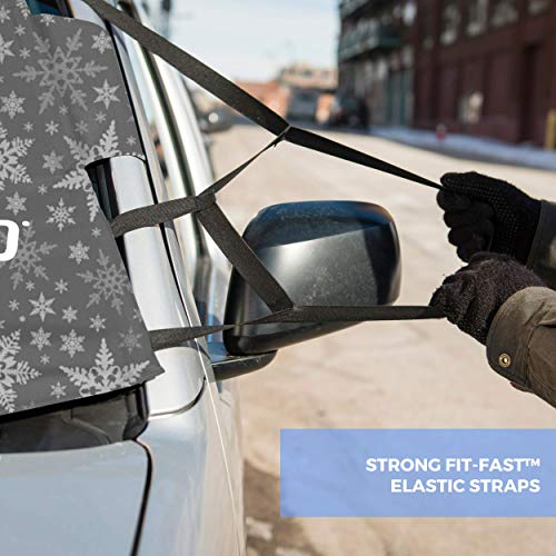 FrostGuard Signature Premium Winter Windshield Cover with Security