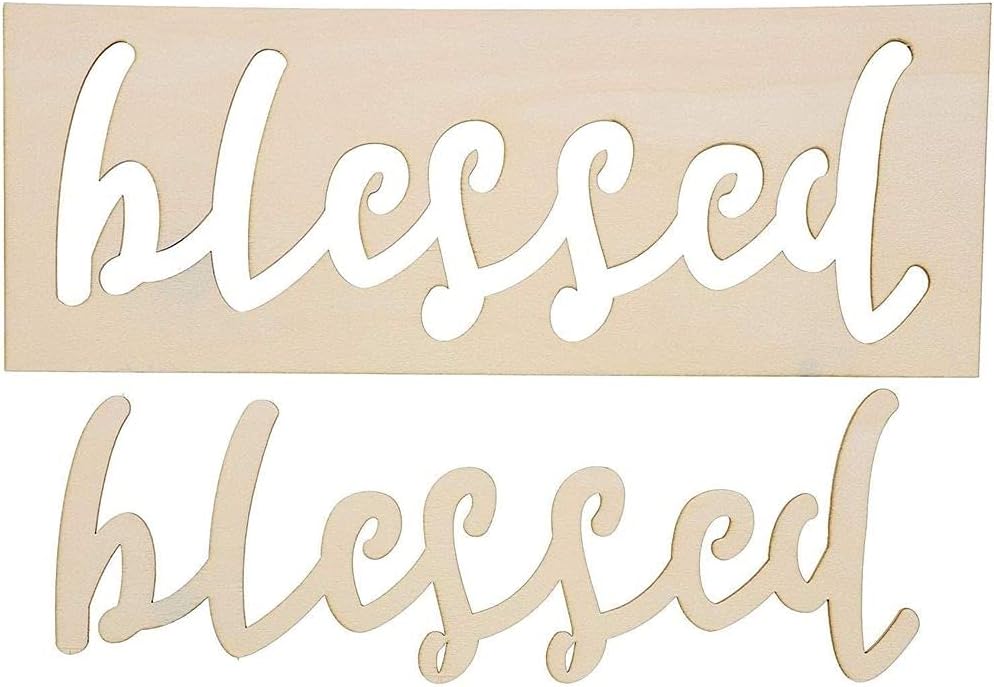 Amazon Co Jp ポジティブ木製ステンシルテンプレート クラフト Diyプロジェクト 絵画用 8パック ホーム キッチン