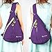 Sling Bag Chest Bag Unbalance BackPack Sack Shoulder Messenger Pouch Haversack Rucksack Chest Crossbody Backpack Pack for Travel Outdoor Foldable nylon purple, by LC Prime