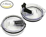 Deryun Spill Proof and Splash Resistant Lid For Yeti Rtic Ozark Trails Tumbler Rambler Cups 20 oz (2 pcs) (20 oz 2 pieces)