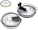 Deryun Spill Proof and Splash Resistant Lid For Yeti Rtic Ozark Trails Tumbler Rambler Cups 20 oz (2 pcs) (20 oz 2 pieces)