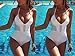 Women's Sexy V Neck Halter Hollow Out One Piece Monokini Beachwear Bikini Swimwuits L