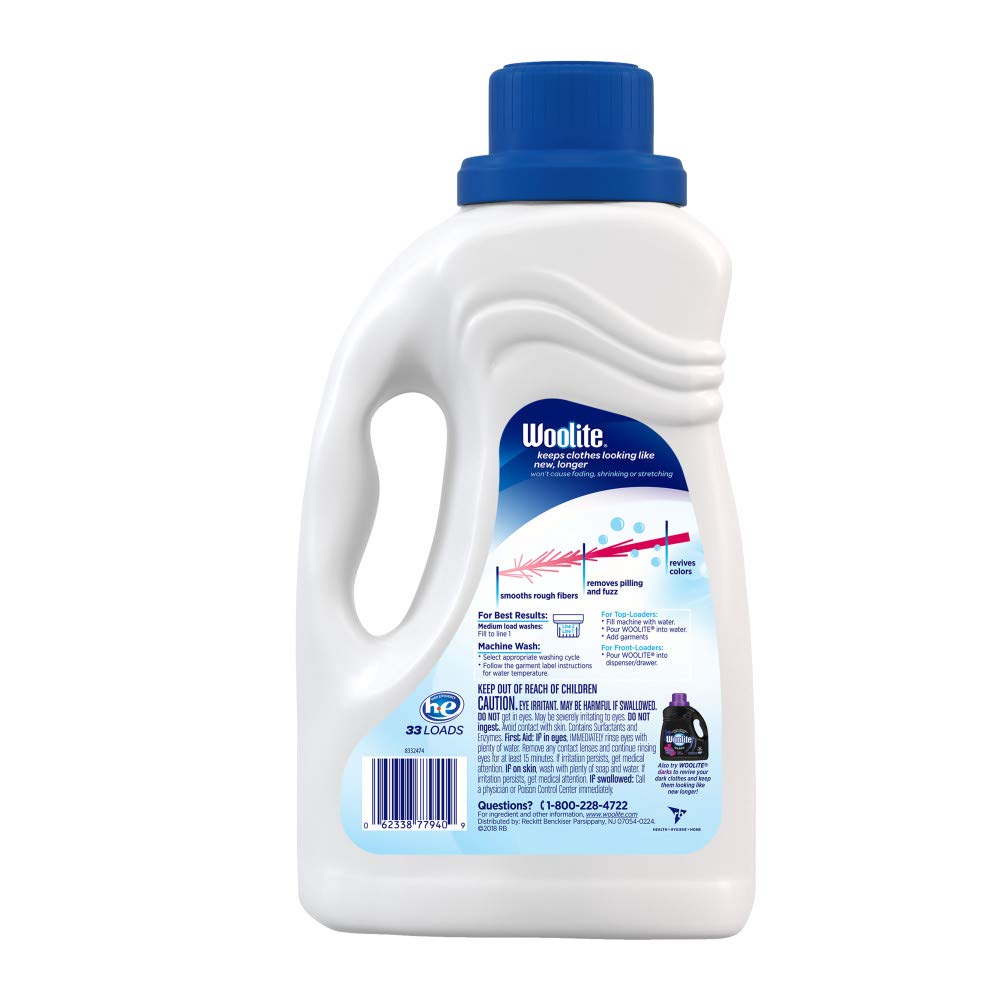 Woolite GENTLE CYCLE Liquid Laundry Detergent, 50 Fl Oz (25 loads) With