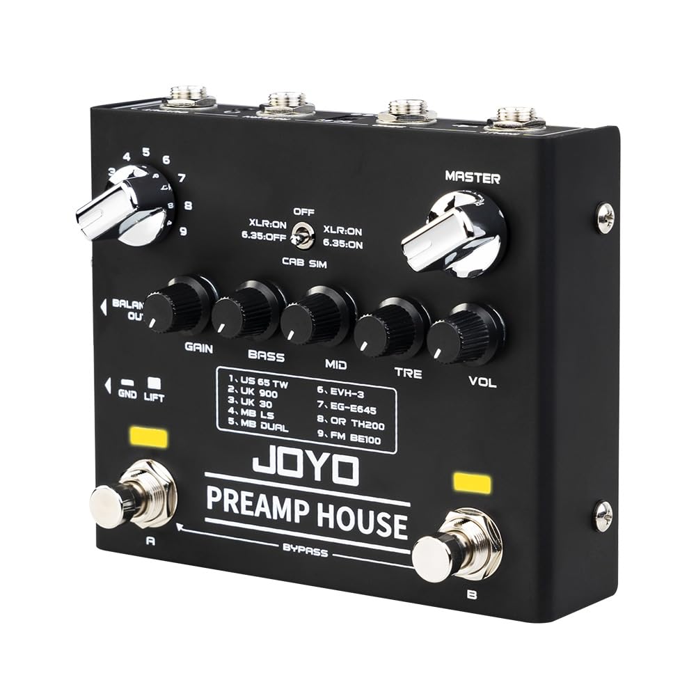 JOYO Cabinet Simulator Pedal Dual Channel with Clean and Distortion for Electric Guitar Effect (Preamp House R-15) — image 1