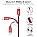 USB Multi Cable Wodeer 2Pack 4FT 3 in 1 Charging Cable with Micro / Type C Connector,Nylon Braided Charging & Syncing Multiple Charger Cord for Samsung Note8,Iphone X and More (Black+Red)