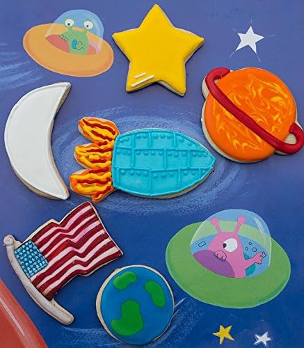 Anniversary House Space Tin-Plated Cookie Cutter Set, Silver, Ranging from 7 - 10cm (2.75 - 4") - Image 5