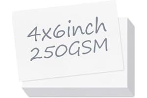 Utron 120 Sheets 4x6 Cardstock, 250 GSM Blank Postcard Paper, Matte White Printable Postcards for Making blank Index cards, Wedding Invitation cards, Thankyou Cards