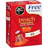4C Iced Tea Stix Totally Light Tea2Go Red Tea Peach Antioxidant - 6 Pack