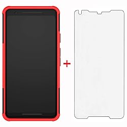 Phone Case for Google Pixel 2XL with Tempered Glass
