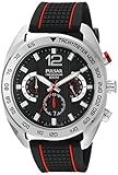 Pulsar Men's PT3633 Chronograph Analog Display Japanese Quartz Black Watch