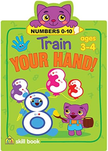 Brand New Train Your Hand Skill Book-Numbers 0-10 - Ages 3-4 Brand New